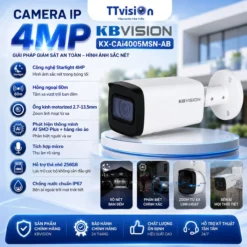 Camera IP 4MP KBvision KX-CAi4005MSN-AB